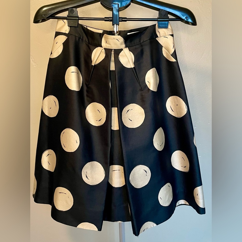 Kate Spade Holly Gold Polka Dot Skirt